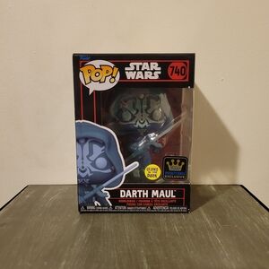 Funko Pop Darth Maul Glow Figure - Black and Blue
